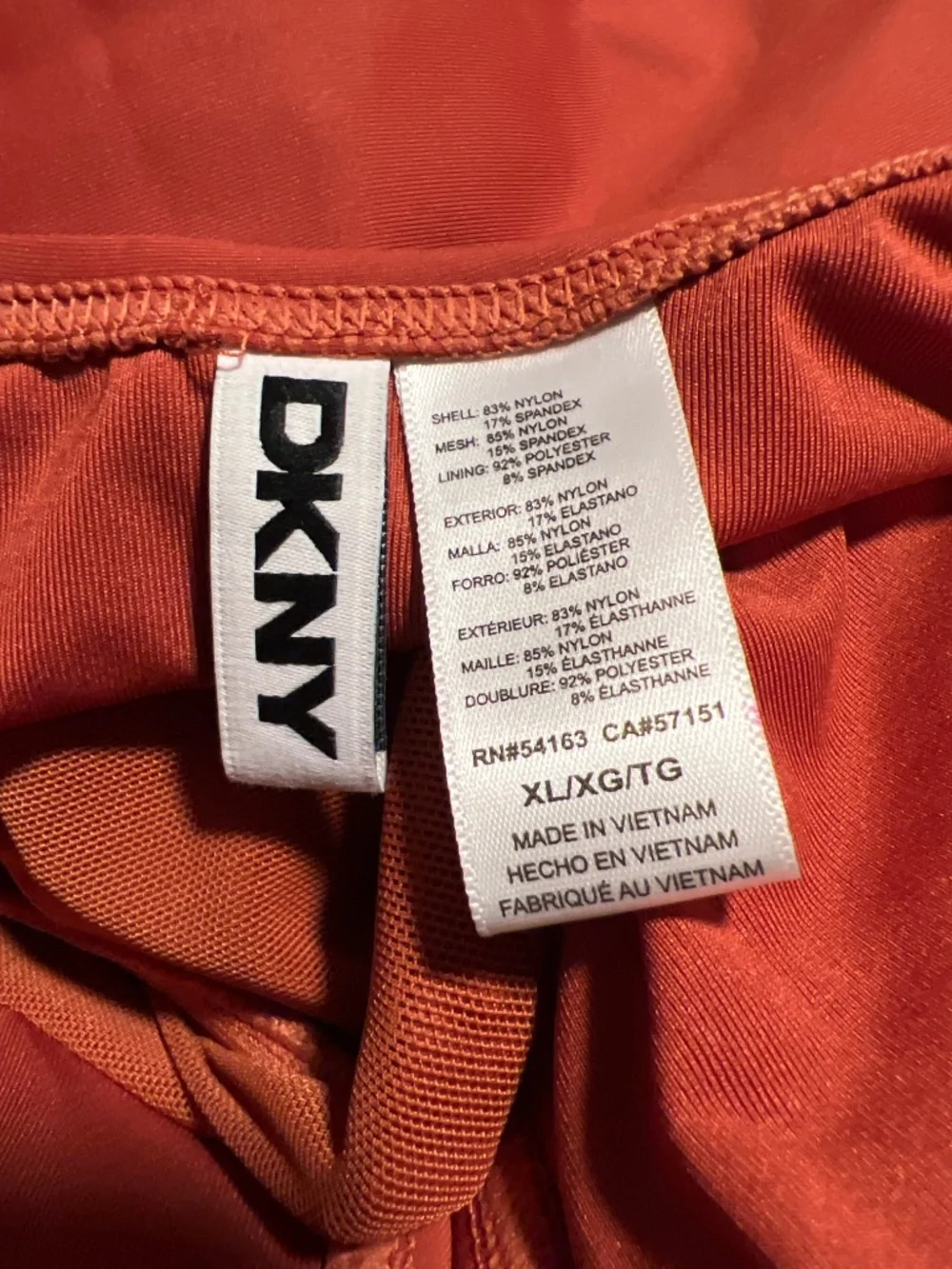 🆕 Dkny Ruffle Plunge Underwire Tummy Control One-Piece Swimsuit size XL - Picture 4 of 4